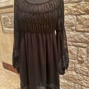 Sophie Max Black Midi Dress